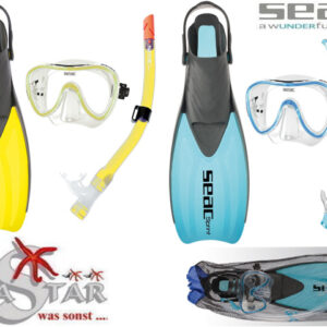 SeacSub Tris Sprint Set Maske, Schnorchel & Flossen -0