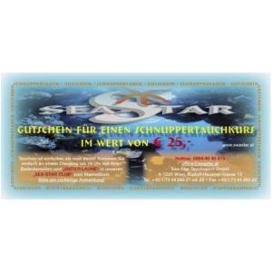 Gutschein Schnupperkurs € 25,--