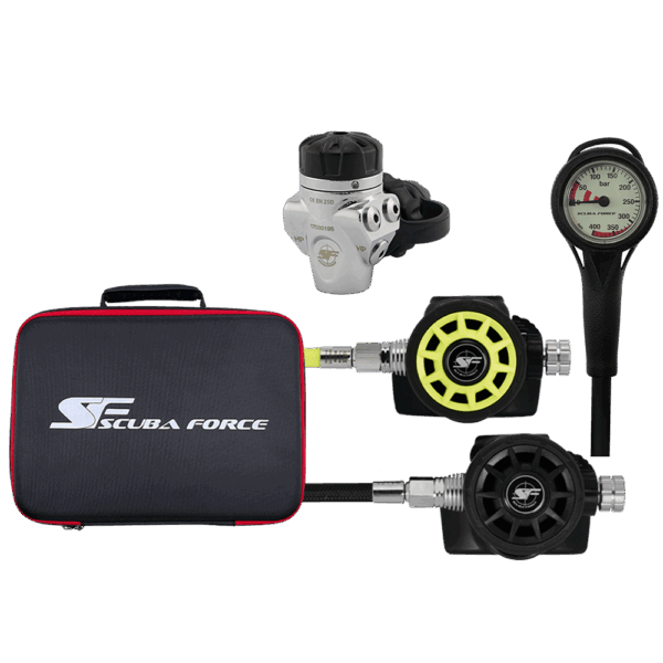 Scubaforce Black Devil Recreational Set – Komplett-Reglerset incl. Finimeter