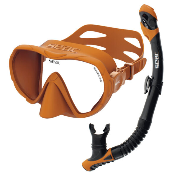 Seac Maske X-Frame & Schnorchel Reverse Dry Set