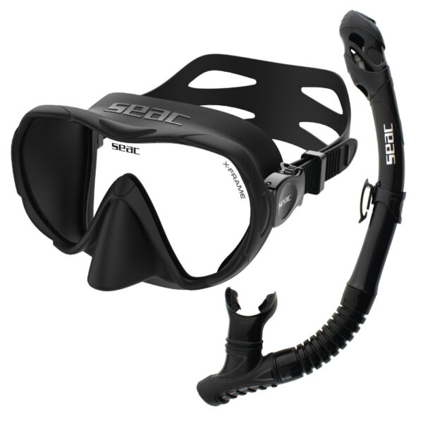 Seac Maske X-Frame & Schnorchel Reverse Dry Set